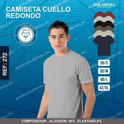 CAMISETA HOMBRE COLORFULL REFERENCIA: 272