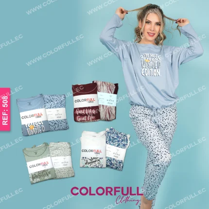 COLORFULL MUJER PIJAMA REF: 508