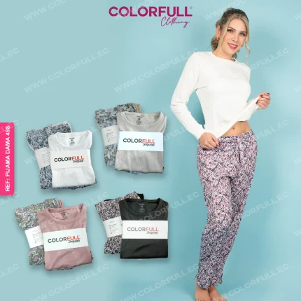 COLORFULL MUJER PIJAMA REF: 498